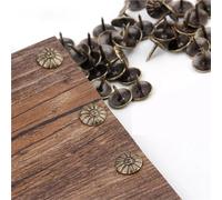 Clavos decorativos de latón antiguo, 500 unidades, 11 x 16 mm, chinchetas para muebles