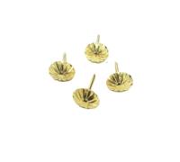 Clavos decorativos de latón dorado, tachuelas de empuje de 11x16mm for joyero, muebles, herrajes artesanales de madera(Gold,100pcs)