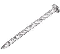 Clavos en espiral for cubierta, vástago for clavos de acero inoxidable, 51 mm x 3 (largo profundidad), 80 unidades