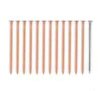 Clavos matadores de árboles, cobre de 4 pulgadas para matar árboles, eliminación de raíces de tocón, juego de 13 piezas, 12 piezas de cobre + 1 herraje de punta de acero inoxidable