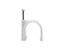 Clavos para cables Clips for clavos for cables blancos 4-10 mm 100 piezas(7mm)