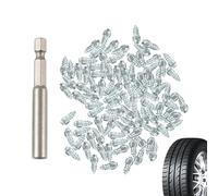 Clavos para neumáticos de coche, clavos para neumáticos de nieve | Tacos para con clavos para motos de nieve | Perno de tornillo 100X con herramienta de instalación, picos de de acero