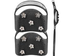 Clavos para raquetas de nieve - Pinza antideslizante de acero inoxidable | Raquetas de nieve con puntas, tacos de hielo, empuñaduras Crampones de escalada reflectantes con tracción de 5 puntas para