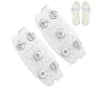 Clavos para zapatos - Crampones de hielo ligeros tacos de tracción antideslizantes de 2 piezas, mangos de nieve duraderos para zapatos de escalada | Caminata Alpinismo Pesca Correr al aire libre