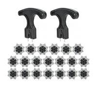 Clavos para Zapatos de Golf, Repuesto de Clavos para Zapatos de Golf y Críquet, 20 Piezas de Repuesto de Clavos de Golf con Extractor de Clavos, Tacos de Golf Antideslizantes
