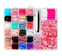 Clavos postizos de encaje para uñas con cuentas colgantes de uñas decoraciones artísticas mixtas en forma de uñas colgantes para uñas acrílicas fabricación de joyas