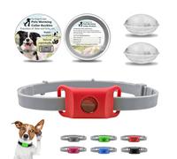Clavya Tags for Dogs, Clavya Natural Collar for Dog, 4 Months Long Lasting Protection, Waterproof, Adjustable Size for Small Medium and Large Dogs (Red,1Pcs)