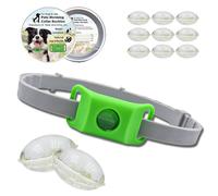 Clavya Tags for Dogs,Clavya Natural Collar for Dog,4 Months Long Lasting Protection,Waterproof,Adjustable Size for Small Medium and Large Dogs (Green)
