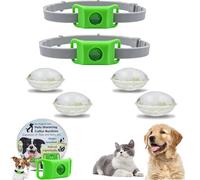 Clavya Tags for Dogs, clavya Tags, Waterproof Dog Collars, 4 Months Long Lasting Protection, Waterproof, Adjustable Fits Every Dog, for Rain, Mud, River, Swim (2pcs,Green)