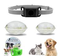 Clavya Tags for Dogs, clavya Tags, Waterproof Dog Collars, 4 Months Long Lasting Protection, Waterproof, Adjustable Fits Every Dog, for Rain, Mud, River, Swim (1pcs,Black)