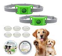 Clavya Tags for Dogs,Natural Flea and Tick Prevention Dog Tag, Waterproof Collar Pendant, Adjustable Size for Small Medium and Large Dogs (2PCS)