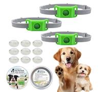 Clavya Tags for Dogs,Natural Flea and Tick Prevention Dog Tag, Waterproof Collar Pendant, Adjustable Size for Small Medium and Large Dogs (3PCS)