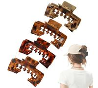 Claw Clip for Hat, Hollow Square Hair Claw Clips for Baseball Caps, Secure Hold Hair Accessories for Daily & Active Use (A)