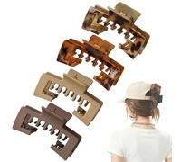 Claw Clip for Hat, Hollow Square Hair Claw Clips for Baseball Caps, Secure Hold Hair Accessories for Daily & Active Use (B)