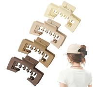 Claw Clip for Hat, Hollow Square Hair Claw Clips for Baseball Caps, Secure Hold Hair Accessories for Daily & Active Use (C)