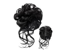 Claw Clip Hair Extension, Messy Bun Hairpiece for Updos, Volumizing Curly Ponytail Wrap, Styling Grip for Bridesmaids Events Casual Looks or Daily Wear, 5.91 Inches