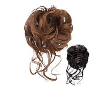 Claw Clip Messy Bun Hair Extension for Women, Volumizing Curly Hairpiece Styling Accessory for Casual Wear, Parties, Weddings, Date Nights, and Events, 5.91 Inches