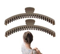 Claw Hair Clips for Women,2 Pack Frosted Hold Everything Claw | Big Barrettes, Banana Hairpins, Strong Grip Women Styling Accessories for Styling Short Long Curly