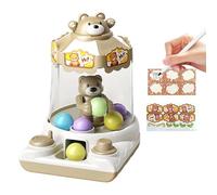 Claw Machine For Kids | Countdown Timer Interactive Game | 16x22x24cm | Gashapon Toy Dispenser | Prize Catcher | Adjustable Volume Sound Music | For Home Indoor Party Birthday Family