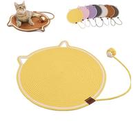 Clawloom Dual Scratching Pad, Celery Pets Cat Scratcher Mat, Large Size Cats Bed Cat Scratching Pad for Couch, Carpet, Sofa (Yellow,XL)