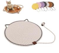 Clawloom Dual Scratching Pad, Celery Pets Cat Scratcher Mat, Large Size Cats Bed Cat Scratching Pad for Couch, Carpet, Sofa (White,L)