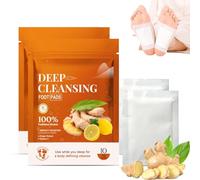 Clawrex 20 parches desintoxicantes para pies de Ginger para aliviar el estrés y el sueño profundo, limpieza profunda, para eliminar toxinas y limpiar el cuerpo