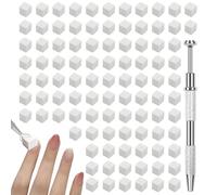 Claws - Esponja de metal para uñas, esponja de uñas, herramienta de esponja portátil para uñas, cepillo de uñas, esponjas de uñas portátiles, 100 esponjas de uñas, suministros de uñas, accesorios de