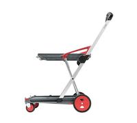 CLAX® Carro de transporte | carro plegable | carro de mano | sin caja plegable | rojo