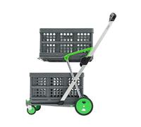 CLAX® El Innovador Carro de la Compra | Carrito | Carro de la Compra | Carro de almacenaje | con 2 Cajas Plegables