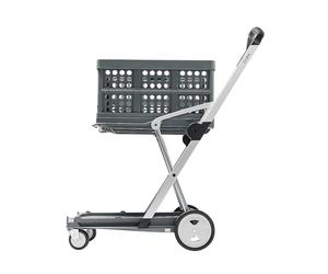 CLAX® Special Edition Gris | Mesa móvil | Carro de preparación de Pedidos | Carro de la Compra | incluida Caja Plegable