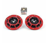 Claxon eléctrico para coche de 12 V y135 dB, tono alto y con kit de claxon doble con soporte para automóviles, camiones, todoterrenos, caravanas, furgonetas y motos