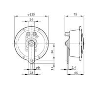 BOSCH Claxon (Ref: 0 320 226 007)