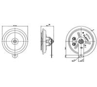 Claxon BOSCH 0 986 320 301