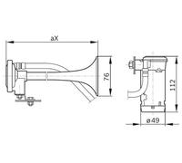BOSCH 0 328 003 024 Bocina neumático
