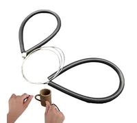 Clay Cutting Wire, Cutter with Two Soft Rubber Handles, Pottery Wheel Tool, Comfortable Clay Instrument, Sculpting Accessory, Beginner Advanced Crafting Gear, Blue Black, For Ceramic Art