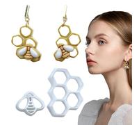 Clay Earring Shape Cutter, Three-Dimensional Bee Design, Sculpting Press Mold, Handmade Mould Tool, Beginner-Friendly Clay Cut, Jewelry Making Accessory, Versatile in Use