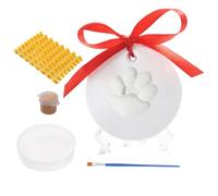 Clay Paw Print Kit for Dogs Air-Dry Clay No-Bake Paw Print Imprint Kit