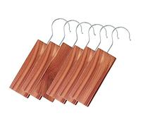 Clay Roberts - 6 perchas de madera de cedro para colgar, polillas naturales y olor arcilla: ganchos de cedro para colgar bolas de bloques y mariposa nocturnas para ropa, armarios, cajones y armarios