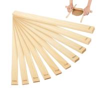 Clay Rolling Pin Set With Guide Sticks - 10PCS Wooden Pottery Roller | Roller And Depth Guide Sticks For Sculpting Slab Carving Ceramic Handcrafts