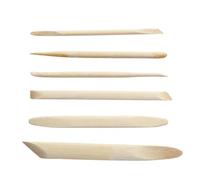 Clay Sculpting Kit, 6 Pieces Wooden Pottery Craft Cutters | Clay Tool Kit for Air Dry Ceramic Foam Resin Plaster Silicone Wax Dough Painting