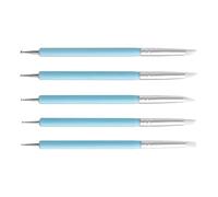 Clay Sculpting Tools Set, Double Tipped Nail Pen Sculpting, Silicone Pottery Polish & Decoration Kit, Precision Point Drill, 5-Piece, Professional, Beginner, and Hobbyist Use