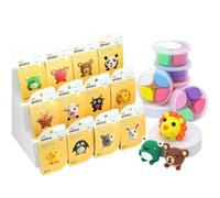 Clay Set - 11.4 Inch Sculpting | Lightweight Foam with 12 Styles, Creative Modeling Toy for Pet Projects, Soft Bouncing Putty Dessert Art, Dinosaur Craft Kit Home