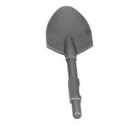 Clay Spade 45CR Bit de Pala de Acero con una Herramienta de Excavación de Martillo de Vástago de 1 a 1/8 Pulgadas