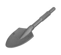 Clay Spade 45CR Steel Scoop Shovel Bit with 1-1/8in Shank Demolition Hammer Dig Tool for Garden Landscaping