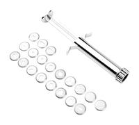 Clay Tools Extrusora - Prensa de alfarería, constructor de acero inoxidable, juego de veinte boquillas | Equipo de bricolaje para creación artística para escultura, modelado, taller artesanal hecho a