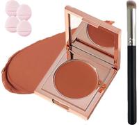 Claybright Cc Undereye Corrector,Colored Clay Cc Undereye Corrector,For Dark Circles With Brush,Conceal & Brighten Dark Circles,Long-Lasting Moisturizing (Orange, SIZE)