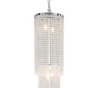 Clayre&Eef Lámpara colgante CR114 colgantes vidrio alto 210cm