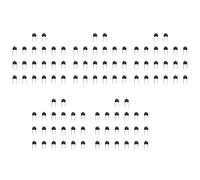 ClAZTyict 100 Piezas de Interruptores de Botón Pulsador Táctiles Momentáneos de 6 X 6 X 5 mm, 2 Pines, Orificio Pasante DIP