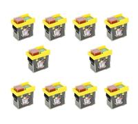 ClAZTyict 10X Kjd6 5E4 250V 6A Interruptor de Seguridad Universal: Electromagnético Impermeable, Interruptor de Herramienta Corte de Energía, Botón de