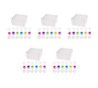 ClAZTyict 250 Tiras para Botes de Pintura, 1500 Botes de 2 Ml / 0.07 Oz, Tarros de Pintura Vacíos con Tapas, para Aulas, Pinturas, Festivales de Arte